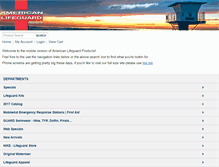 Tablet Screenshot of americanlifeguard.net