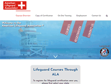 Tablet Screenshot of americanlifeguard.com